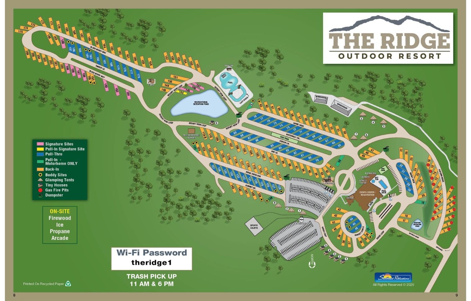 The Ridge Outdoor Resort map