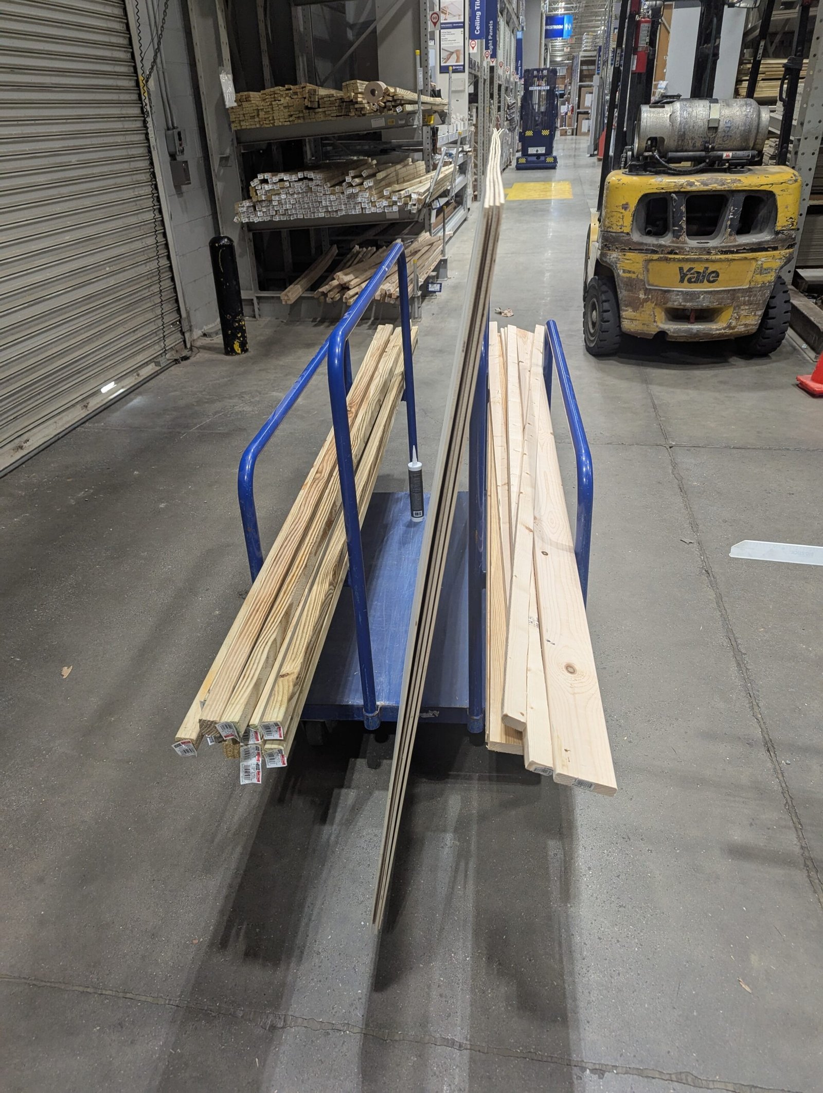 Bunk bed build in progress