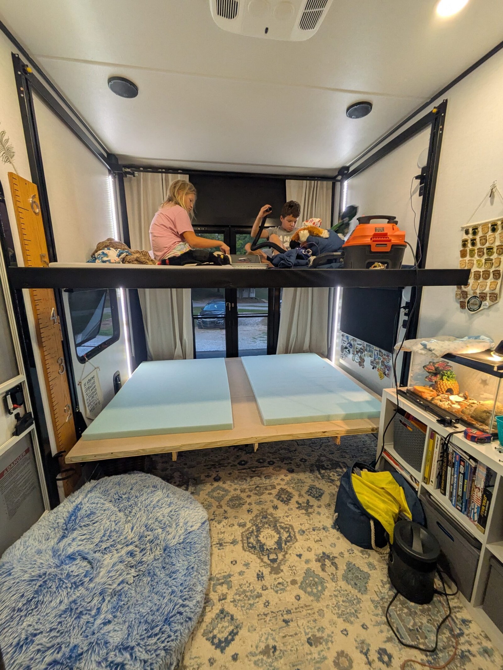 Finished upper bunk