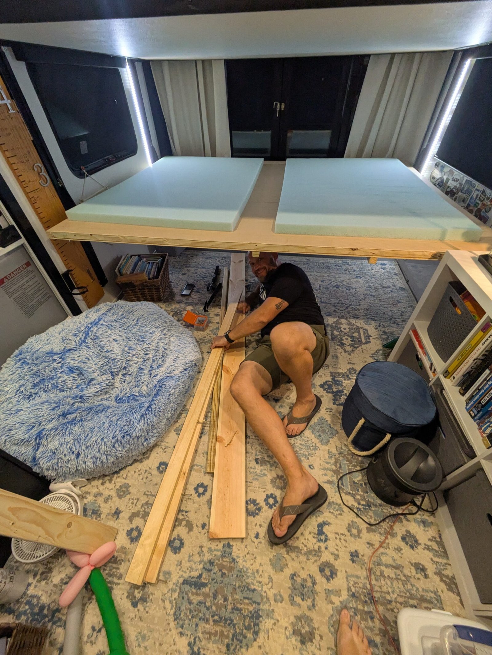 Finished lower bunk